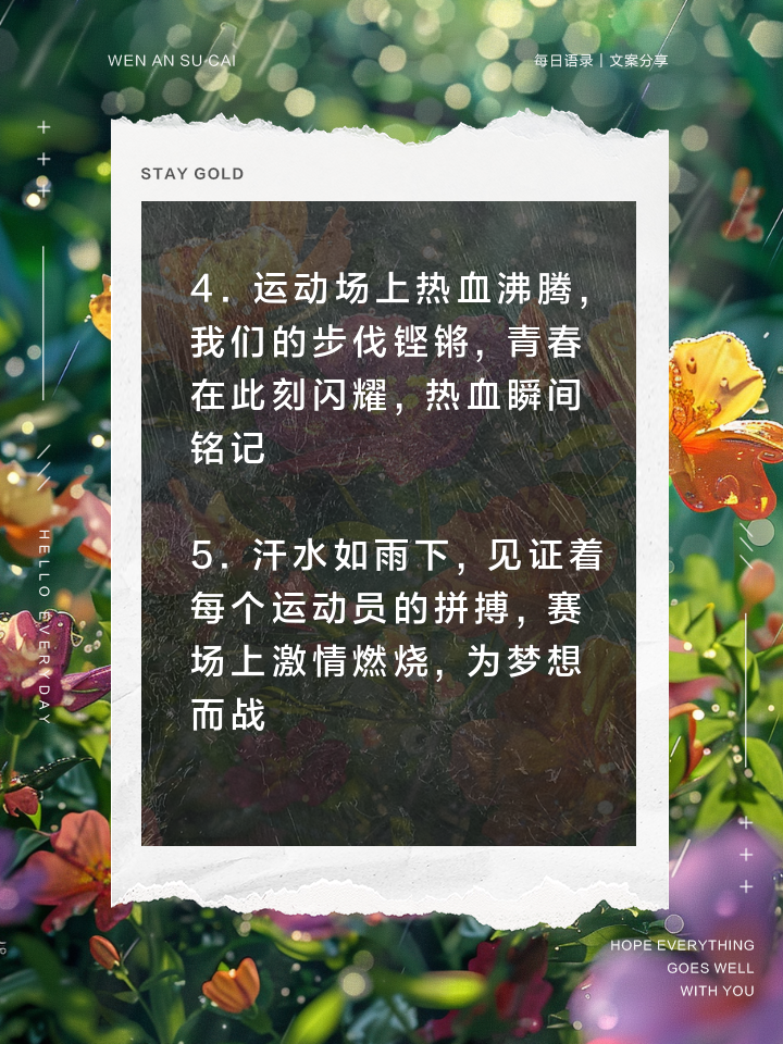 热血沸腾的角逐，体育梦想再铸辉煌